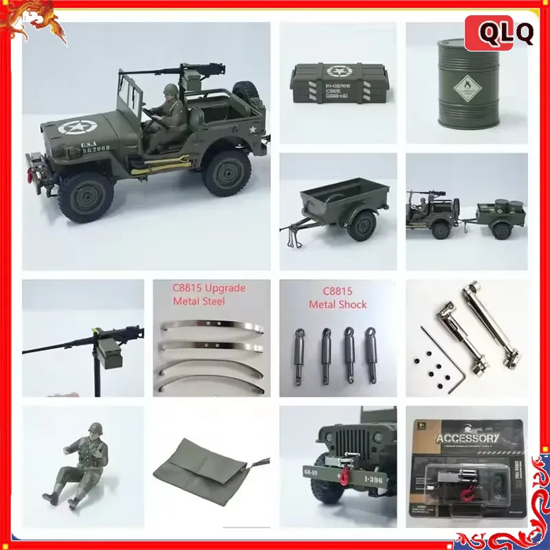 Rc Hobby Shops - ชุดอุปกรณ์เสริมสำหรับรถบังคับวิทยุ JJRC C8815 - ชุดอุปกรณ์โลหะ CVD